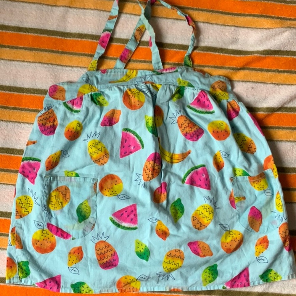 Lands’ End girls summer fruits tank top in size 6x-7